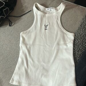 Reformation martini embroidered tank